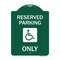 Signmission W/ NY Compliance Reserved Parking W/ Access Icon Heavy-Gauge Aluminum Sign, 18" x 24", GW-1824-22698 A-DES-GW-1824-22698 - alternate 1